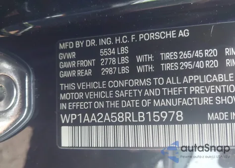 2024 Porsche Macan T z USA, uszkodzony, nr VIN WP1AA2A58RLB15978